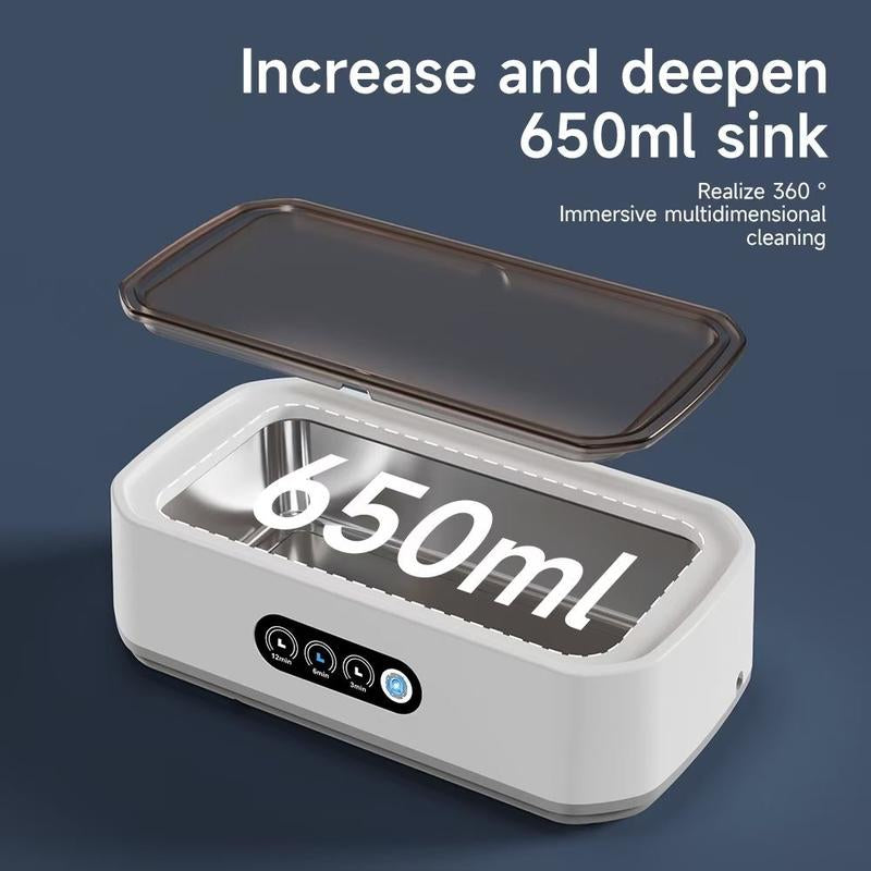 Ultrasonic Cleaner for Dentures, Eyes, Accessories, Jewellery, Make-Up.